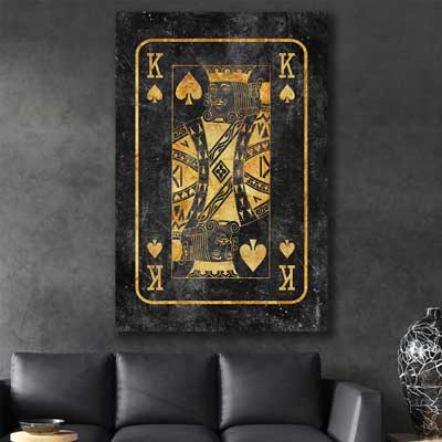 inspirational wall art print of King of Spades