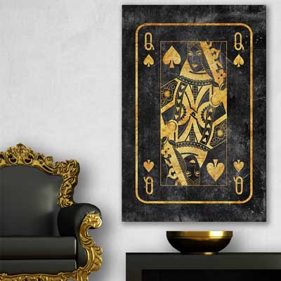 inspirational wall art print of Queen of Spades