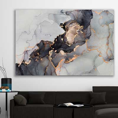 Darkened Gold - part of our high quality canvas abstract wall art collection