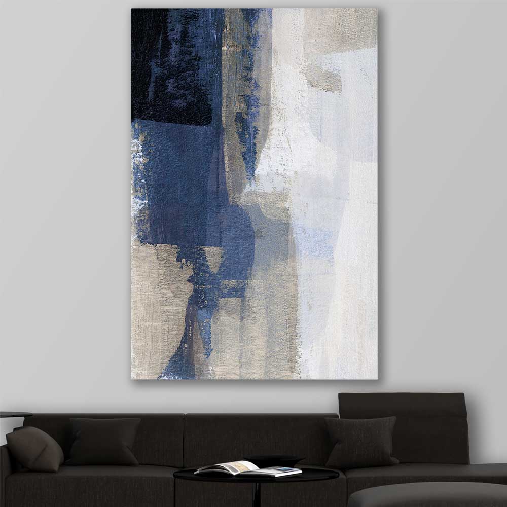 Soft Blue One Wall Art Framed Prints & Canvas