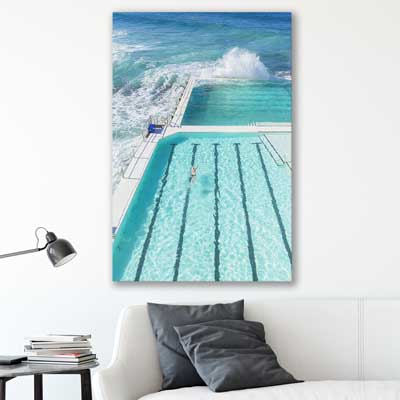 beach and coastal wall art print of Bondi Iceberg