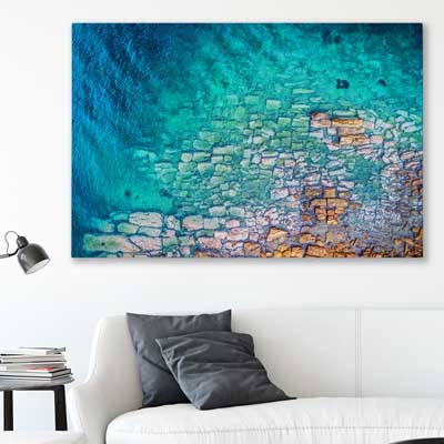 beach and coastal wall art print of Watsons Bay Rocks