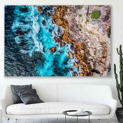 beach and coastal wall art print of Watsons Bay Waves