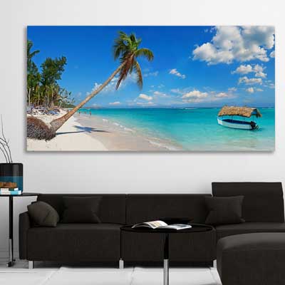 beach and coastal wall art print of Dominican Republic Beach